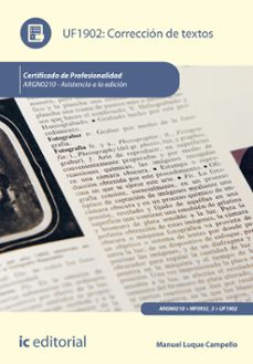 (i.b.d.) uf1902 correccion de textos.-manuel luque campello-9788416109913