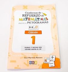 cuaderno de refuerzo con matemáticas, cálculo 1 adaptación con pictogramas-9788419646613