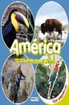 descubre el mundo animal: america (libro de pegatinas)-9788424116613