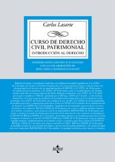 curso de derecho civil patrimonial-carlos lasarte alvarez-9788430979813
