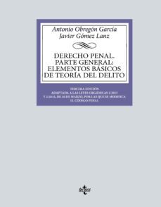 derecho penal. parte general (ebook)-antonio obregon garcia-javier gomez lanz-9788430985913