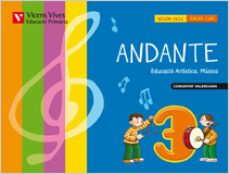 andante 3. llibre + cd. comunitat valenciana-9788431694913