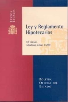 ley y reglamento hipotecarios (13ª ed.)-9788434015913