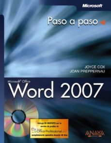 word 2007 (paso a paso) (incluye cd-rom)-9788441521513