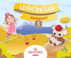 lectoescritura cuaderno 3. 3/5 años montessori castellano-9788468332413