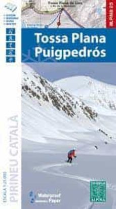 tossa plana - puigpedros 1:25.000 (waterproof)-9788480909013