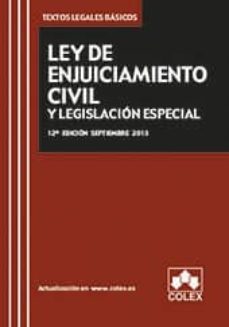 ley de enjuiciamiento civil y legislacion especial (12ª ed.)-9788483423813