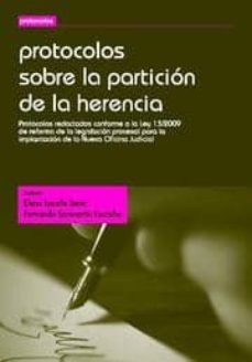 protocolos sobre la particion de la herencia-9788498769913