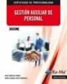 gestion auxiliar de personal. (mf0980_2)-raul morueco gomez-9788499645513