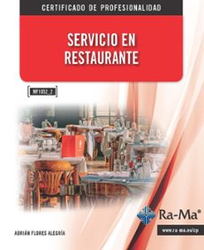 servicio en restaurante (mf1052_2) (ebook)-adrián flores-9788499647913
