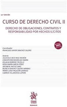 curso de derecho civil ii (13ª ed.)-francisco javier sanchez calero-9791370109813