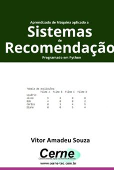 aprendizado de maquina aplicado a sistemas  de recomendaço programado em python (ebook)-vitor amadeu souza-3410007523223