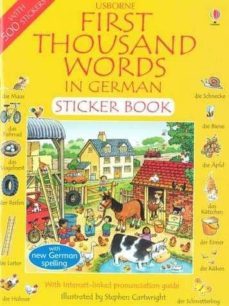 first thousand words in german sticker book-9780746051023