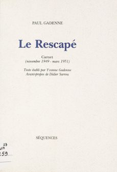le rescape (ebook)-paul gadenne-yvonne gadenne-9782402348423