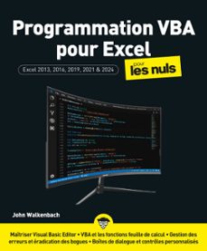 programmation vba pour excel 2024 pour les nuls (ebook)-john walkenbach-9782412106723