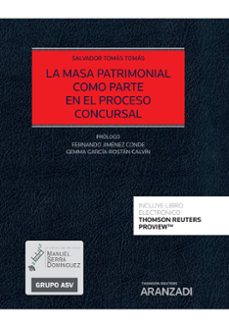 masa patrimonial como parte en el proceso concursal-9788413917023