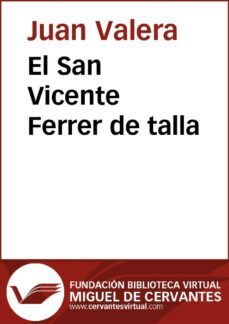 el san vicente ferrer de talla (ebook)-juan valera-9788416369423