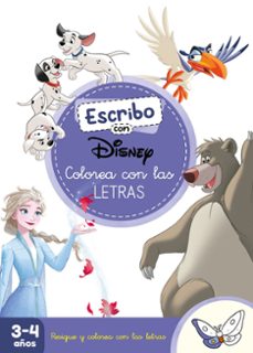escribo con disney. colorea con las letras (disney. primeros apre ndizajes)-9788419487223