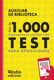 auxiliar de biblioteca. mas de 1.000 preguntas de examen tipo test-9788419922823