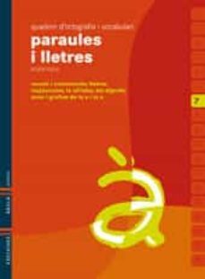 paraules i lletres 7 -v-  - infantil  ed 2010 valencia-9788426374523