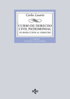 curso de derecho civil patrimonial (21ª ed.): introduccion al derecho-carlos lasarte alvarez-9788430965823