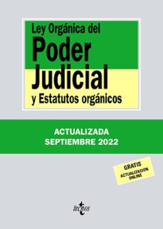 ley organica del poder judicial y estatutos organicos (38ª ed)-9788430985623