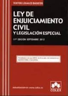 ley de enjuiciamiento civil y legislacion especial (11ª ed.)-9788483423523