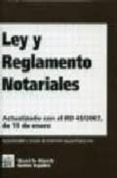 ley y reglamento notariales-9788484568223