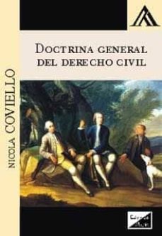 doctrina general del derecho civil 2017-nicola coviello-9789567799923