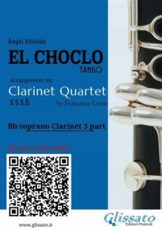 bb clarinet 3 part of "el choclo" for clarinet quartet (ebook)-9791221392623