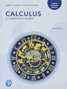 student solutions manual for calculus: a complete course-robert adams-9780135732533