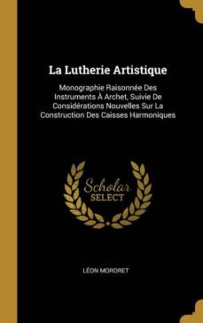 la lutherie artistique-9780270101133