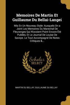 memoires de martin et guillaume du bellai-langei-9780270264333