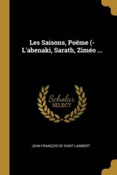 les saisons poeme  labenaki sarath zimeo-9780341201533