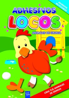 adhesivos locos: animales de granja-9788408089933