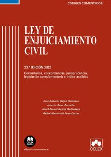 ley de enjuiciamiento civil 2022. comentarios, concordancias, jurisprudencia, legislacion complementaria e indice analitico-9788413594033