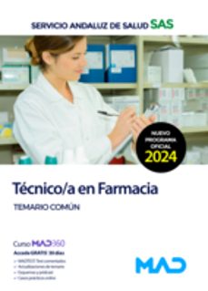 técnico/a en farmacia. temario común-9788414287033