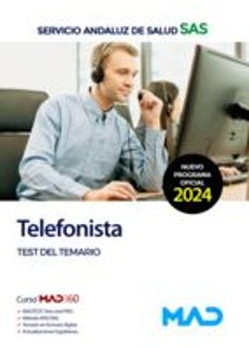 telefonista del servicio andaluz de salud: test del temario especifico-9788414292433