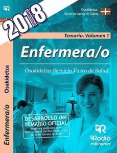 enfermera/o de osakidetza-servicio vasco de salud: temario ( volumen 1)-9788417439033