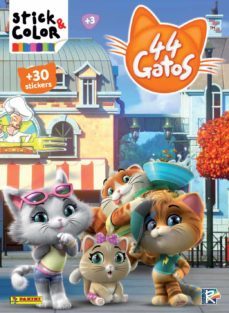 44 gatos stick & color-9788427872233