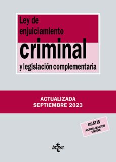 ley de enjuiciamiento criminal y legislacion complementaria-9788430988433