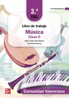 musica clave c 3º eso c.valencia castellano libro de trabajo edicion lomloe-9788448647933