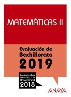 matematicas ii: evaluacion de bachillerato 2019-ana isabel busto caballero-9788469856833