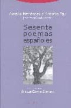 sesenta poemas españoles-antonio pau pedron-aurelio menendez menendez-9788481648133