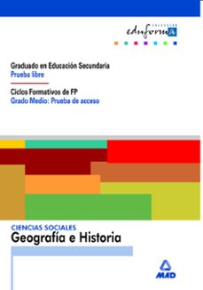 ciencias sociales: prueba libre: graduado educacion secundaria, f p grado media-9788483116333