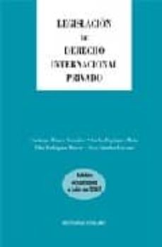 legislacion de derecho internacional privado-9788498362633