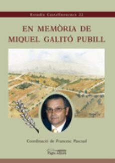 en memoria de miquel galito pubill-9788499753133