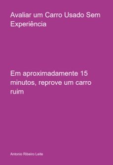 avaliar um carro usado sem experiencia (ebook)-antonio ribeiro leite-9788551878033