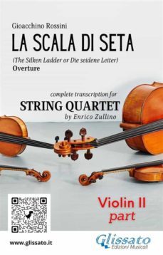 violin ii part of "la scala di seta" for string quartet (ebook)-9791220863933