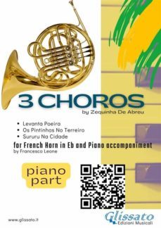 piano accompaniment part: 3 choros by zequinha de abreu for eb horn and piano (ebook)-9791221314533